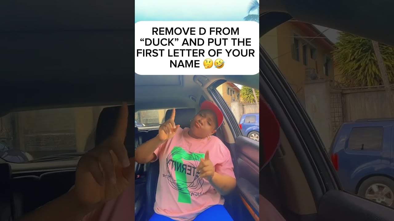 Remove D From Duck And Put The First Later Of Your Name Funny