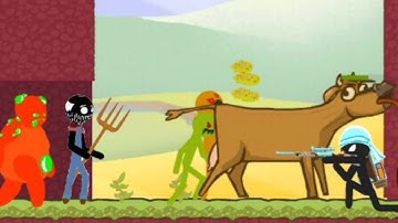 Mission Chapter 3 Yellow Fields level 98-99 Stickman Zombie Shooter android game