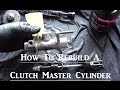 How to rebuild a hydraulic clutch master cylinder