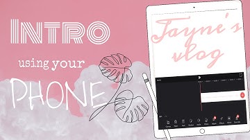 How I made youtube intro (using picsart & videoleap app) | Jayne’s vlog