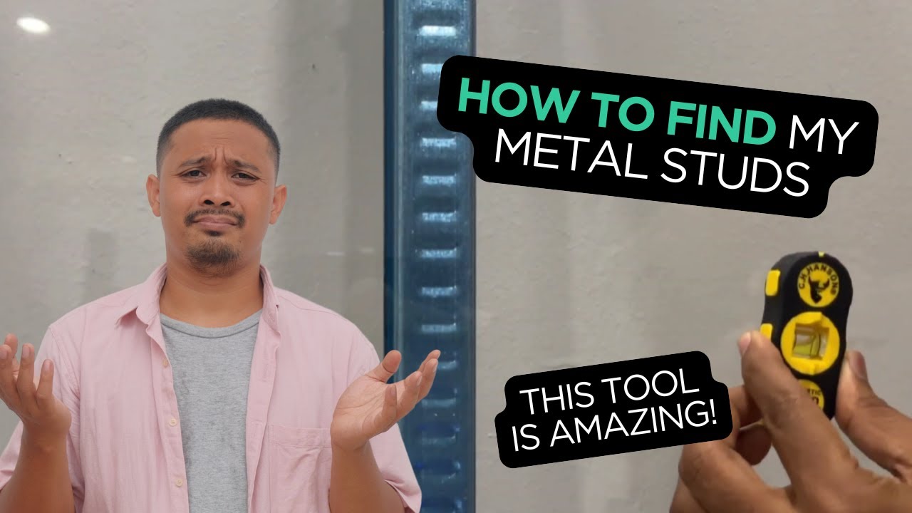 Step by step method for finding metal studs behind drywall