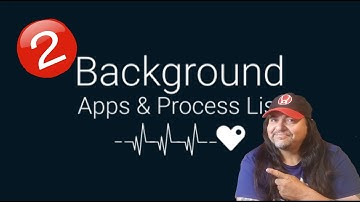 Background Apps and Process Lists  Part 2