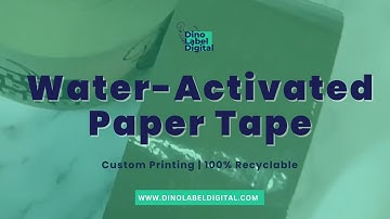 Upgrade to Sustainable Packaging with Water-Activated  Paper Tape | Custom Prints - DinoLabelDigital