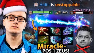 How MIRACLE surprises AMMAR with his POS 1 ZEUS Build in dota 2