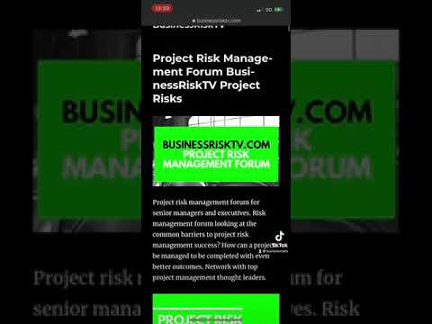 Improve project risk management decision making with help from BusinessRiskTV