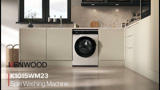 KENWOOD K1015WM23 10 kg 1500 Spin Washing Machine - White CG video