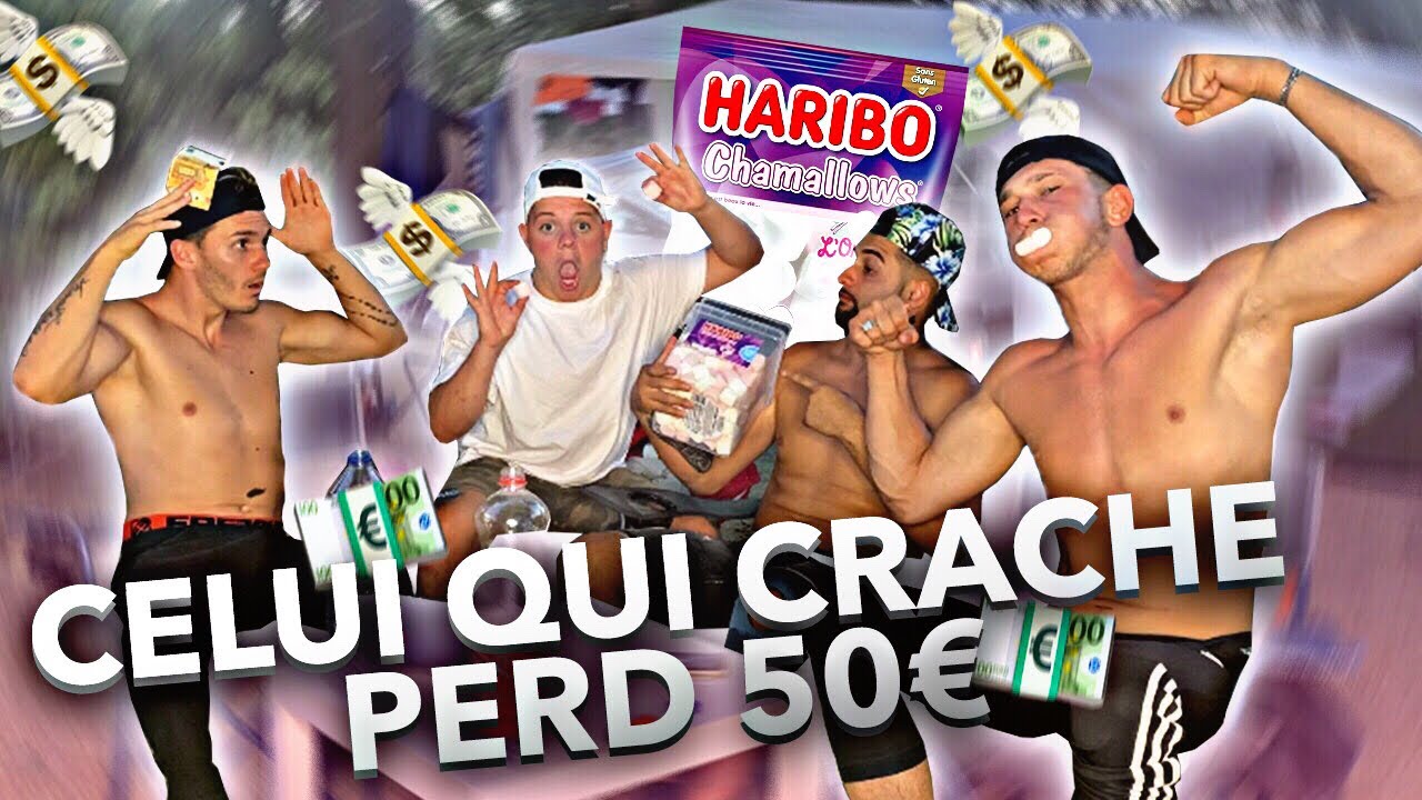 CELUI QUI CRACHE LES CHAMALLOWS PERD 50€ !! || CHALLENGE ||