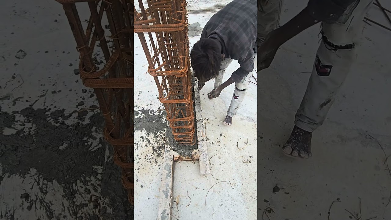 Column starter concrete casting