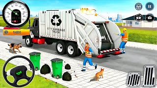 Garbage Trash Truck Realistic Simulator 3D - City Road Garbage Dumper Truck Games - Android GamePlay screenshot 5