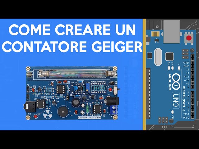 Contatore Geiger Fai da Te con Schermo LCD e Arduino - Tutorial misurare  Radiazioni 