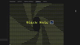 Black Hole Terminal Animation | Mesmerizing Cosmic Data Visualization