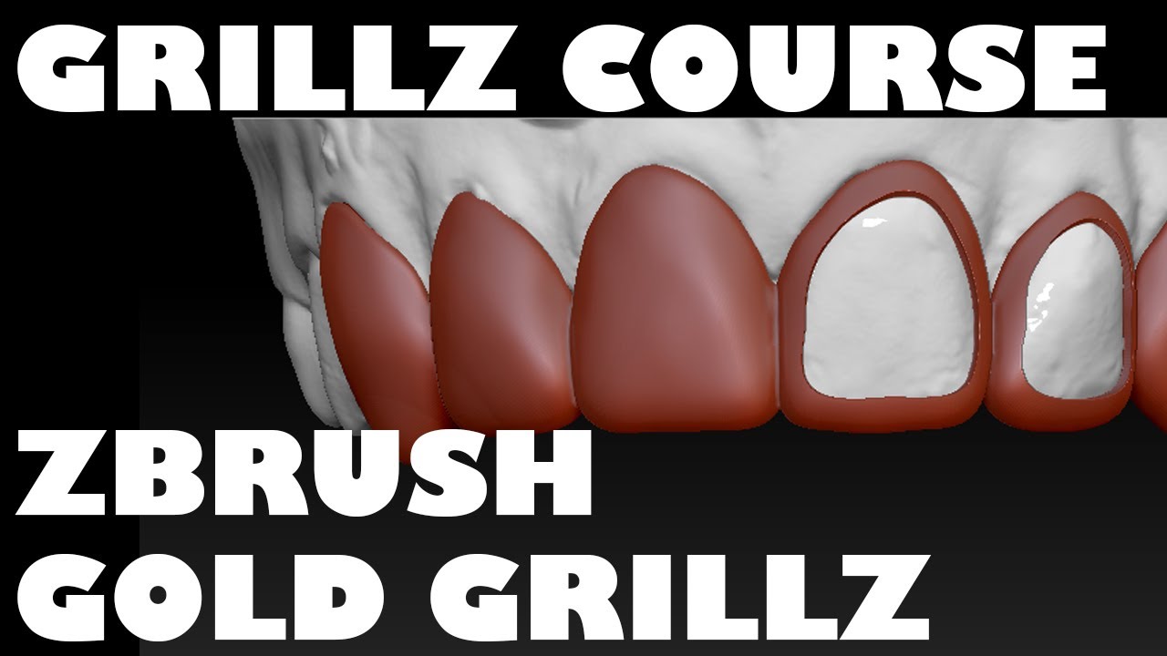 ZBrush  Gold Grillz Design Course 