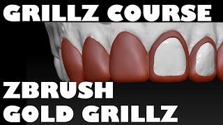 ZBrush  Gold Grillz Design Course #goldgrillz #zbrushgrillz #grillzcourse