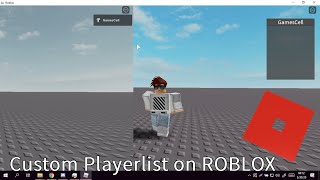 ROBLOX Tutorial - How to create a custom Playerlist(Part 1)