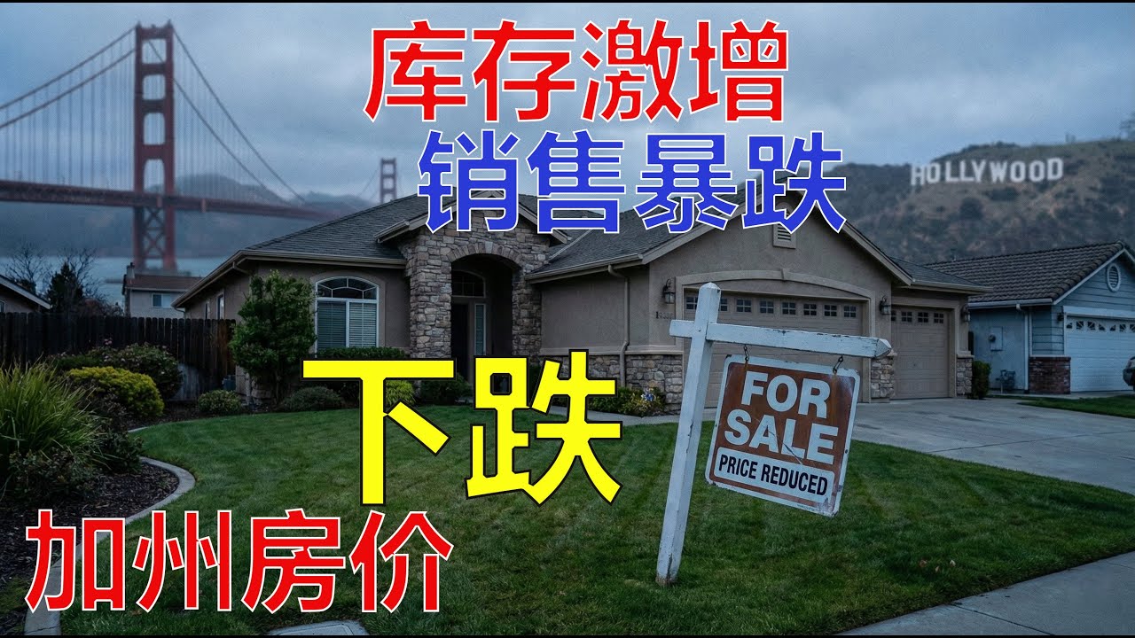 八个房价将要继续下跌的加州城市，洛杉矶，橙县，河滨市，斯托克顿，贝克斯菲尔德，圣地亚哥，弗雷斯诺，瓦列霍 (Los Angeles, Riverside, San Diego, Fresno ...)