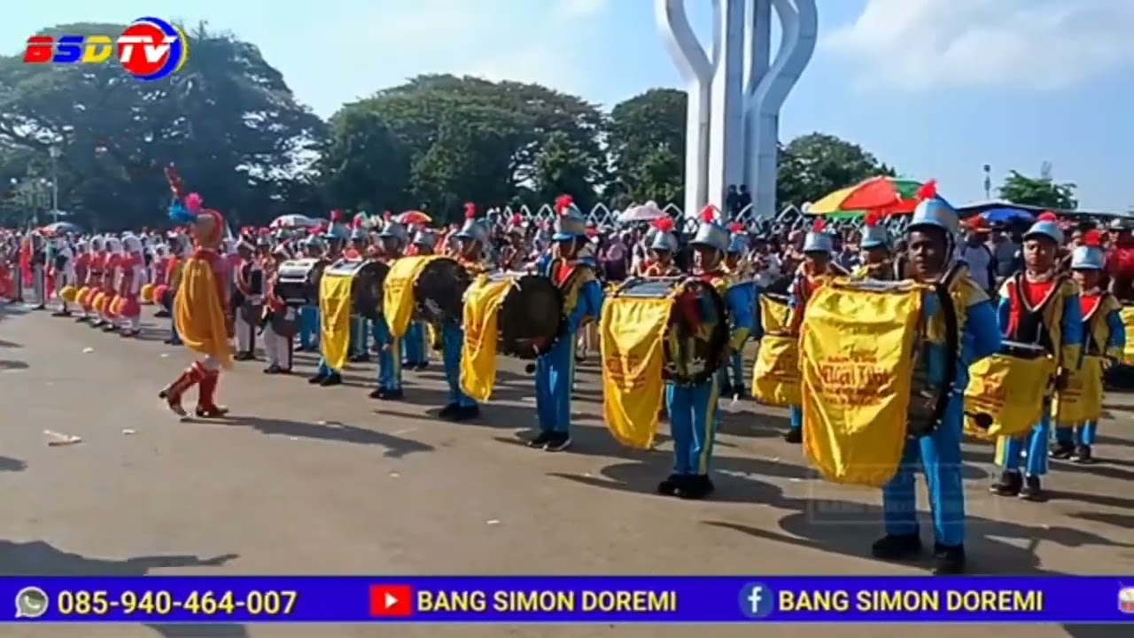 DB Melodia Kansa SD Negeri Kangenan 1 dalam ajang Parade Drumband PDBI Kabupaten Pamekasan 2024