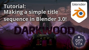 TUTORIAL: Who needs After Effects?  Create a Simple Title Sequence in Blender 3.0