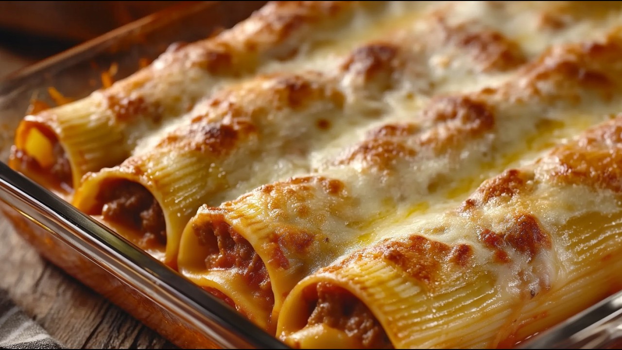 Итальянская классика на вашем столе: каннеллони с мясным фаршем!