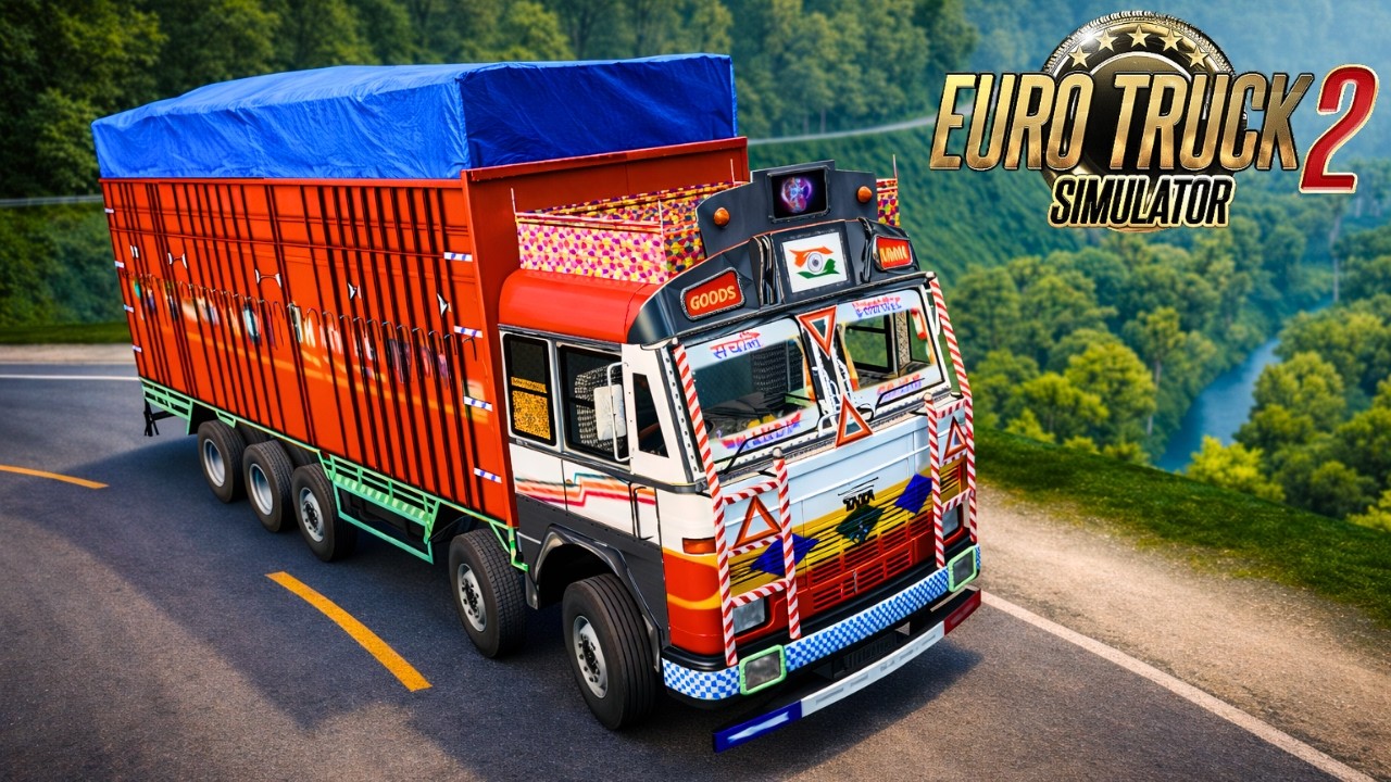 ALMOST FELL! 😰 Tata Truck Dangerous Cliff Drive in ETS2