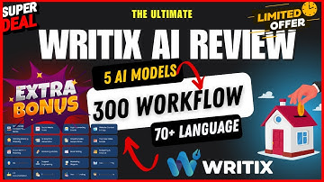 Writix AI Review 🔴 Writix Review 🔴 [300 Plus AI Workflows + 5 AI LLM Models + 70 Languages]👇