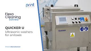 QUICKER U | Ultrasonic anilox roll cleaning machine