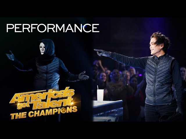 SHIN LIM Is Magician X?! Marc Spelmann Blows Minds With Magic! - America's Got Talent: The Champions class=