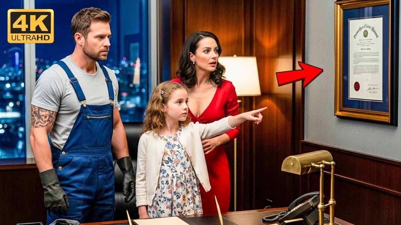 “Señora, esa es la firma de mi papá”, dijo la hija del conserje…su secreto dejó a la CEO en lágrimas