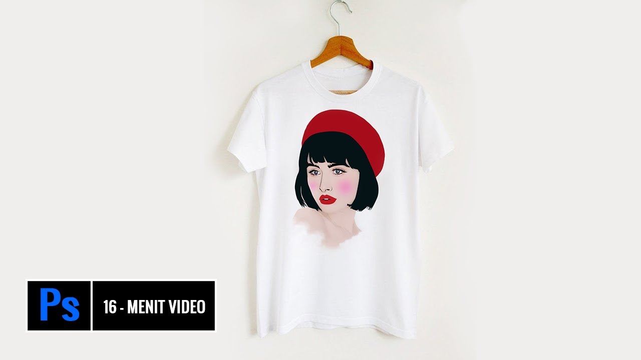  Desain  baju  kaos di  photoshop  YouTube