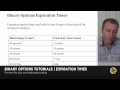Binary Options Expiry Times & Chart Times - #6