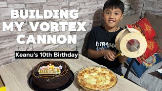 VORTEX CANNON BUILD BOX: KEANU'S 10TH BIRTHDAY! Thank you @MarkRober @CrunchLabs  ♥️