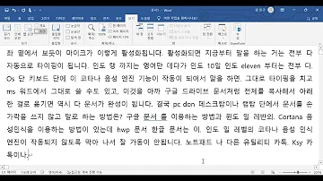 PC에서 음성을 문자로 자동타이핑 비법 강민구 판사