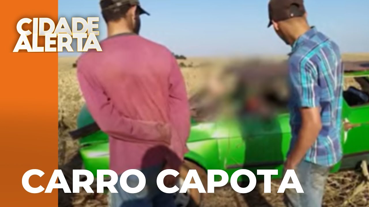 Motorista fica ferido em capotamento em rodovia de terra boa e é socorrido por helicóptero