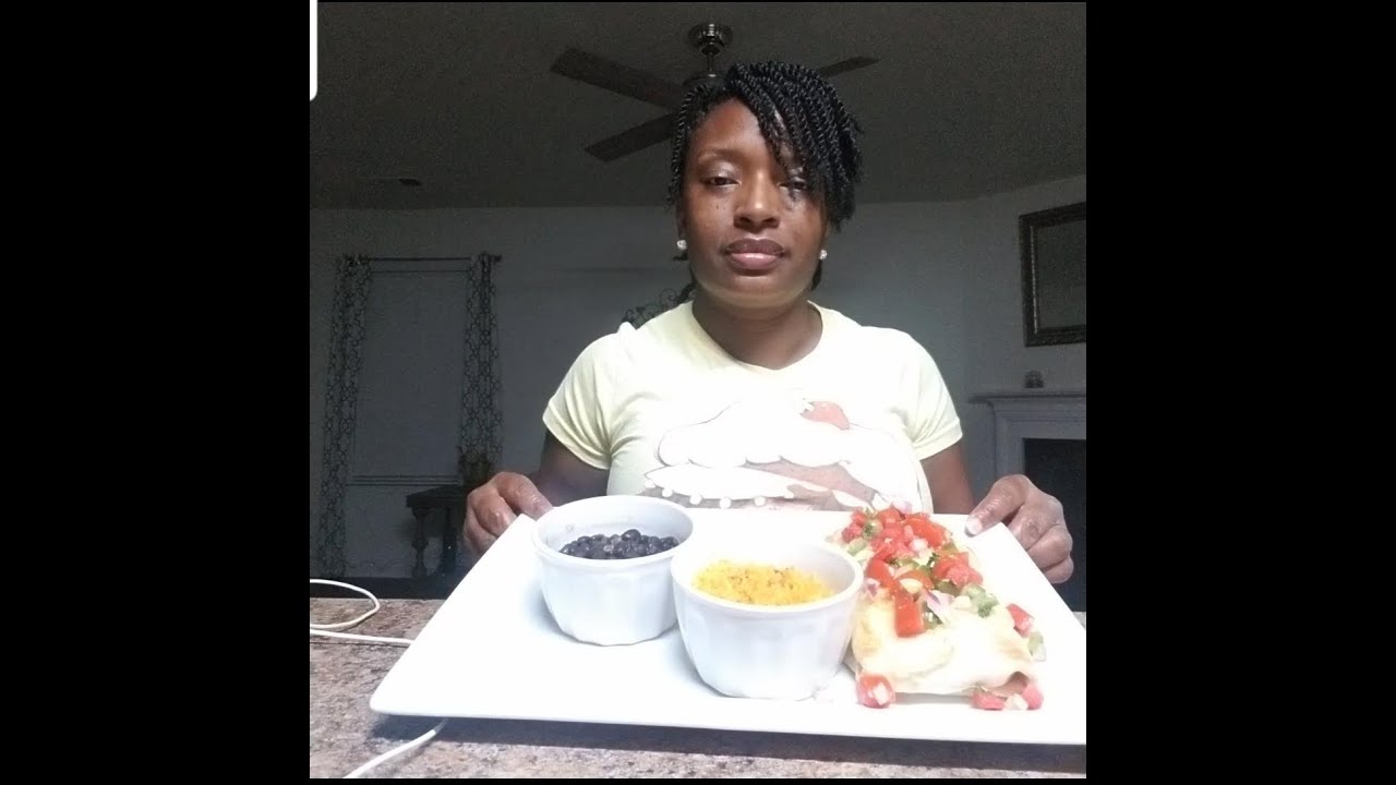 Part 2! Texano Burrito w/ homemade pico, black beans, Spanish rice and Strawberry Crunch