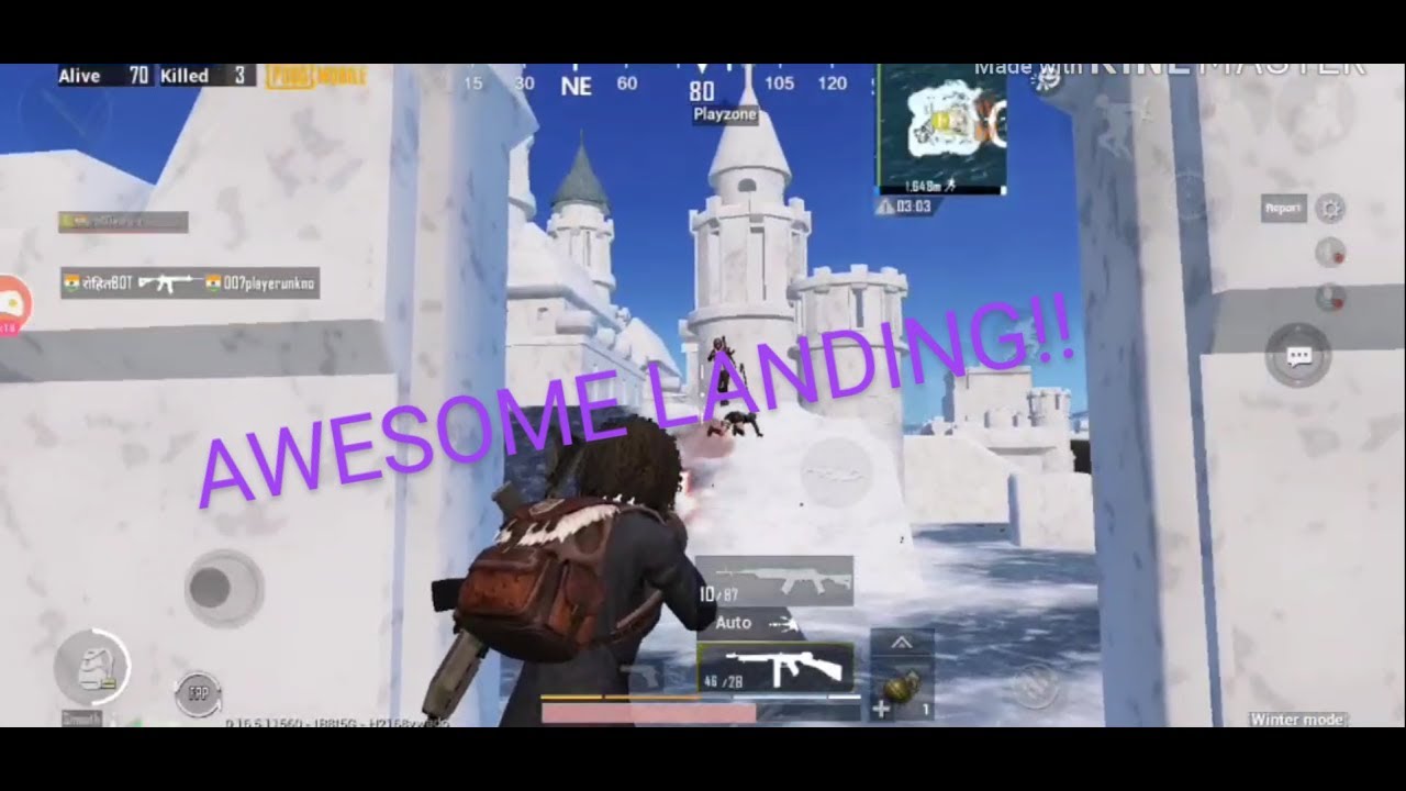 8 kills on landing!! PUBG MOBILE!! Solo vs squad!!