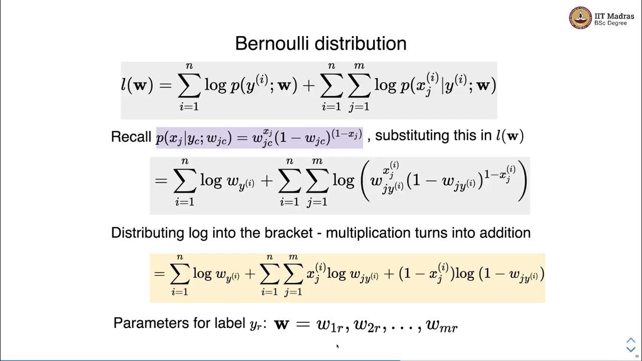 Naive Bayes Classifier: Loss function and Parameter Estimation - YouTube