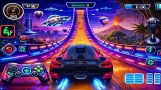 Симулятор гонок на мега-рампе GT | Экстремальные автомобильные трюки в 3D | Геймплей на Android #16 screenshot 4