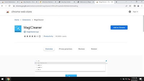 MagiCleaner adware-type extension removal [MagiCleaner.xyz pop-up].