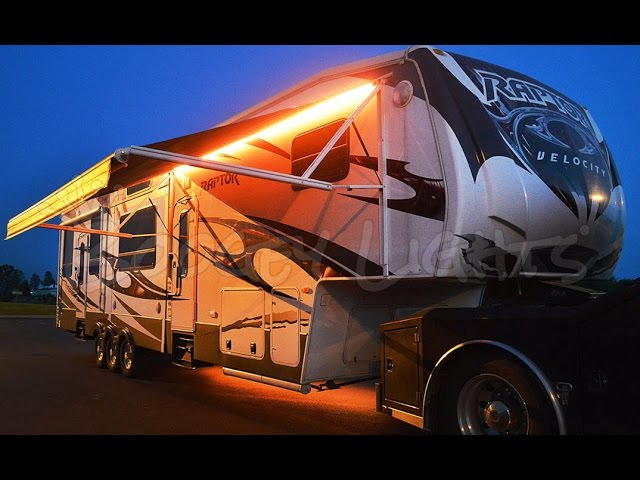 Campers and Trailers Boogey Lights KRV-VS-MC-BK M7 Hi-Intensity Awning Light for RVs Motor Homes