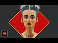 QUIEN FUE NEFERTITI? LA BELLA HA LLEGADO - ADOBE ILLUSTRATOR