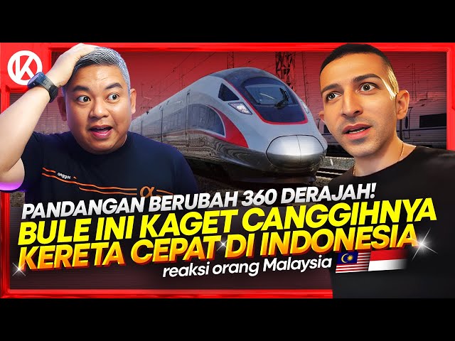 Bule Amerika Kaget‼️ Canggihnya Kereta Cepat Indonesia Tidak Seperti di Negaranya  🇮🇩🇲🇾 Reaction class=