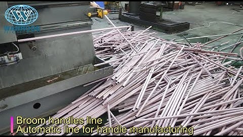 Automatic Line for Handle Manufacturing 30-50M/Min Broom Handles Steel Pipe Plastic Coating Machine