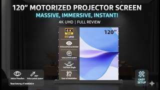 120" ALR Motorized Floor Rising Projector Screen Review | Ultimate 4K & 8K Home Theater Upgrade