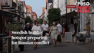 WATCH: Swedish holiday hotspot preparing for Russian conflict #shorts screenshot 4