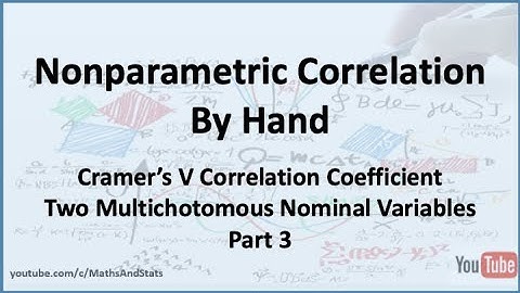 Nonparametric Correlation: Cramer