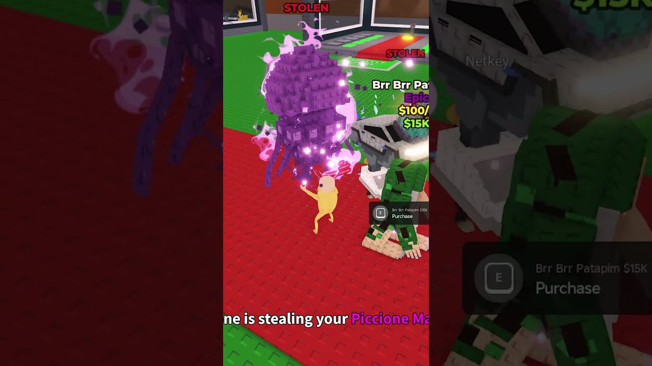  He Stole THE SECRET At The SAME Time Roblox Stealabrainrot Robloxshorts