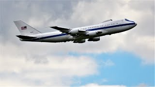 E-4B Doomsday Plane arrives at #RIAT (in 4k)