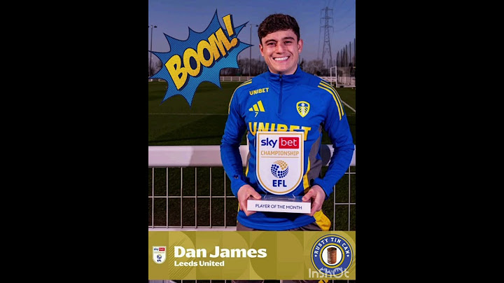 Dan James leeds united efl player of the month #football #lufc #leedsunited #danjames