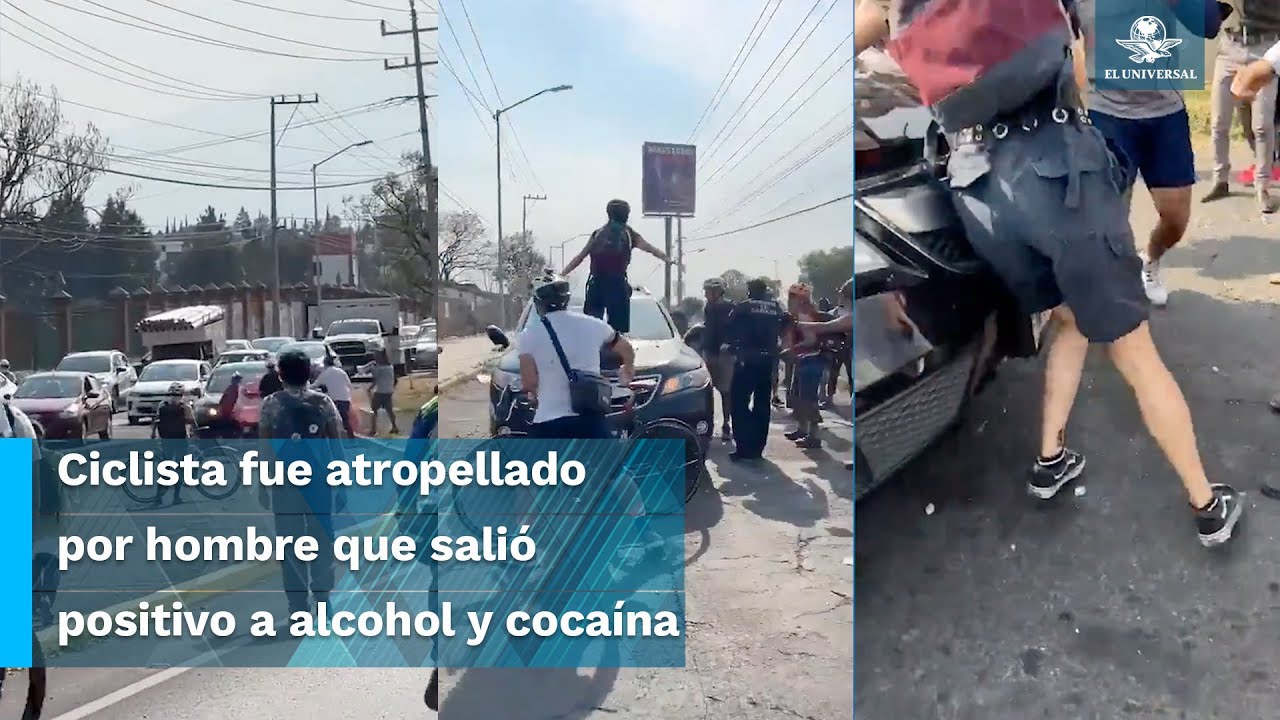 Intenta automovilista atropellar a manifestantes; protestaban por la muerte de un ciclista