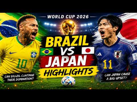 BRAZIL vs JAPAN 🔥 World Cup 2026 Highlights | Biggest Clash Ever!