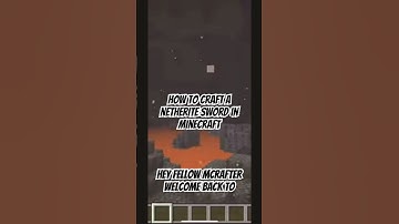 How To Craft The EPIC Netherite Sword!